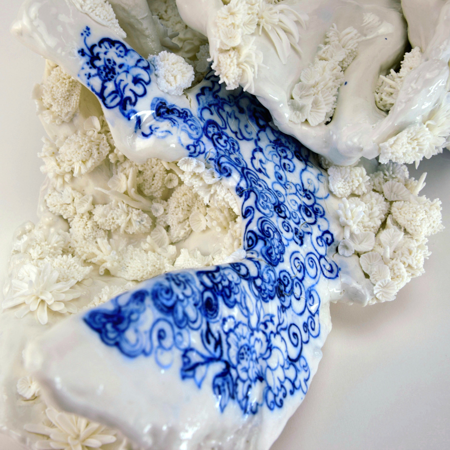 Florence Corbi - Bleu Blanc Dehua - porcelaine
